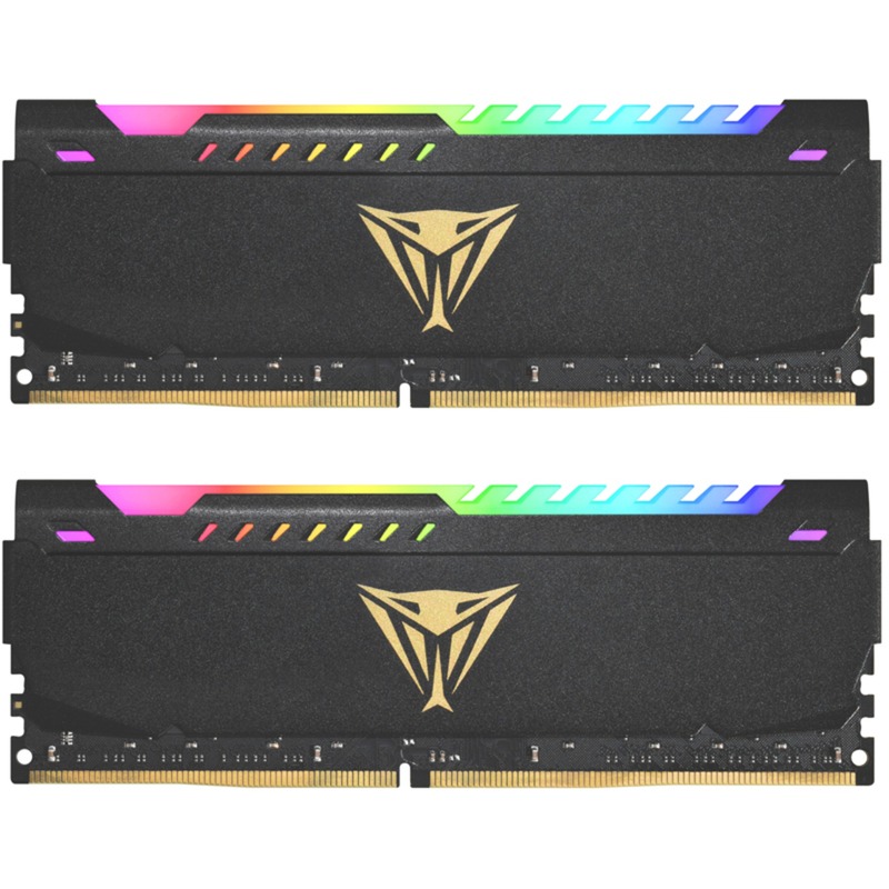 Patriot DIMM 32 GB DDR4-3600 (2x 16 GB) Dual-Kit, Arbeitsspeicher schwarz, PVSR432G360C8K, Viper Steel RGB, INTEL XMP