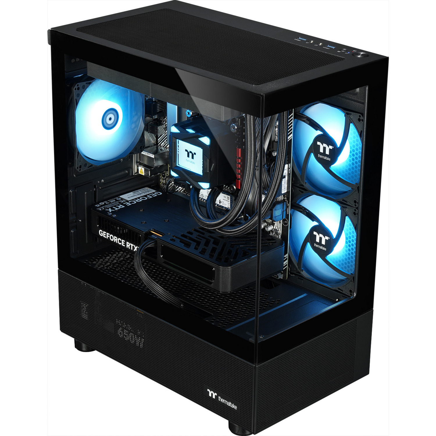 Thermaltake FTW V170A 5060Ti Black, Gaming-PC schwarz/transparent, Windows 11 Home