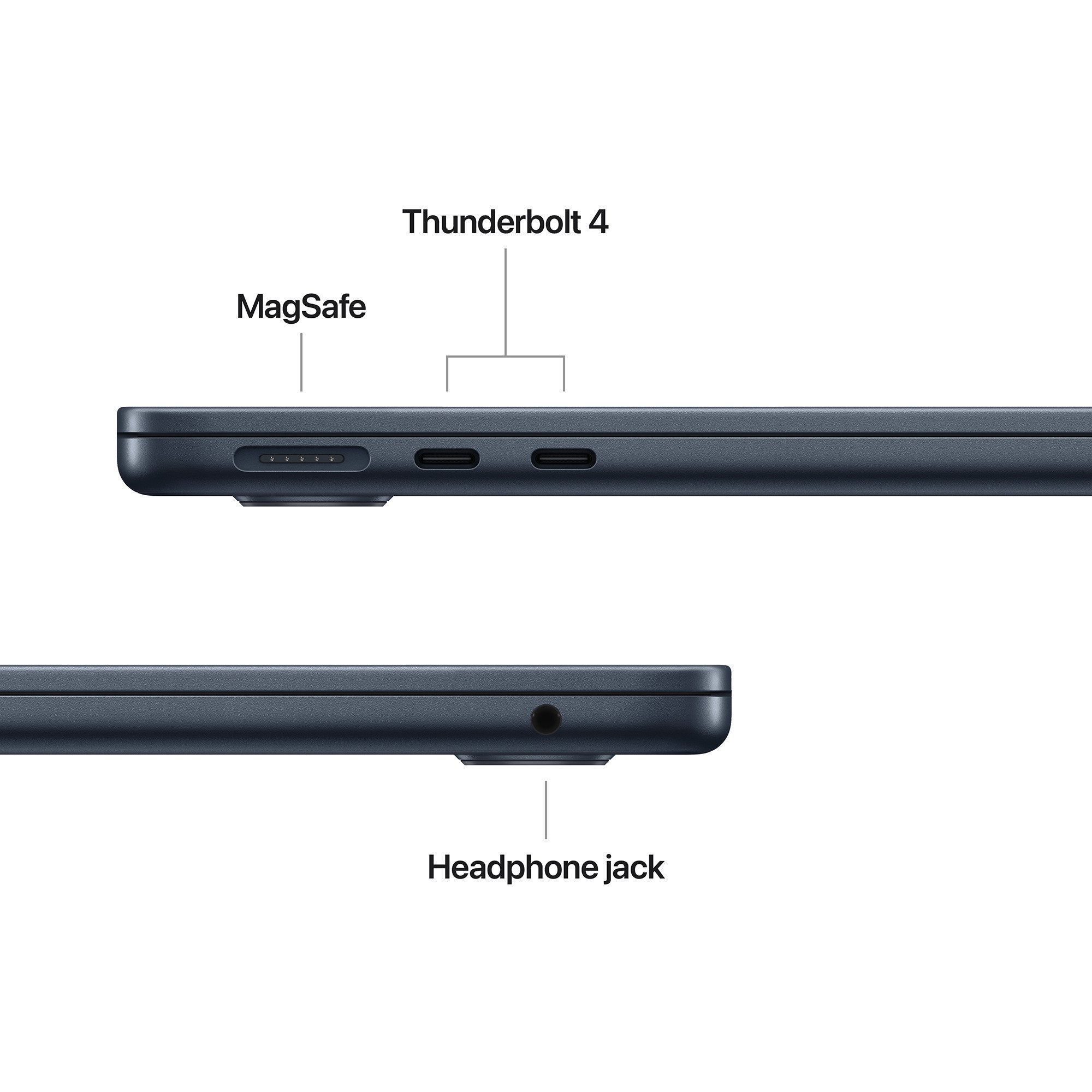 Apple MacBook Air 34,5 cm (13,6") 2025 CTO, Notebook schwarz, 24 GB, 1 TB (1 TB SSD), M4, MacOS, Deutsch
