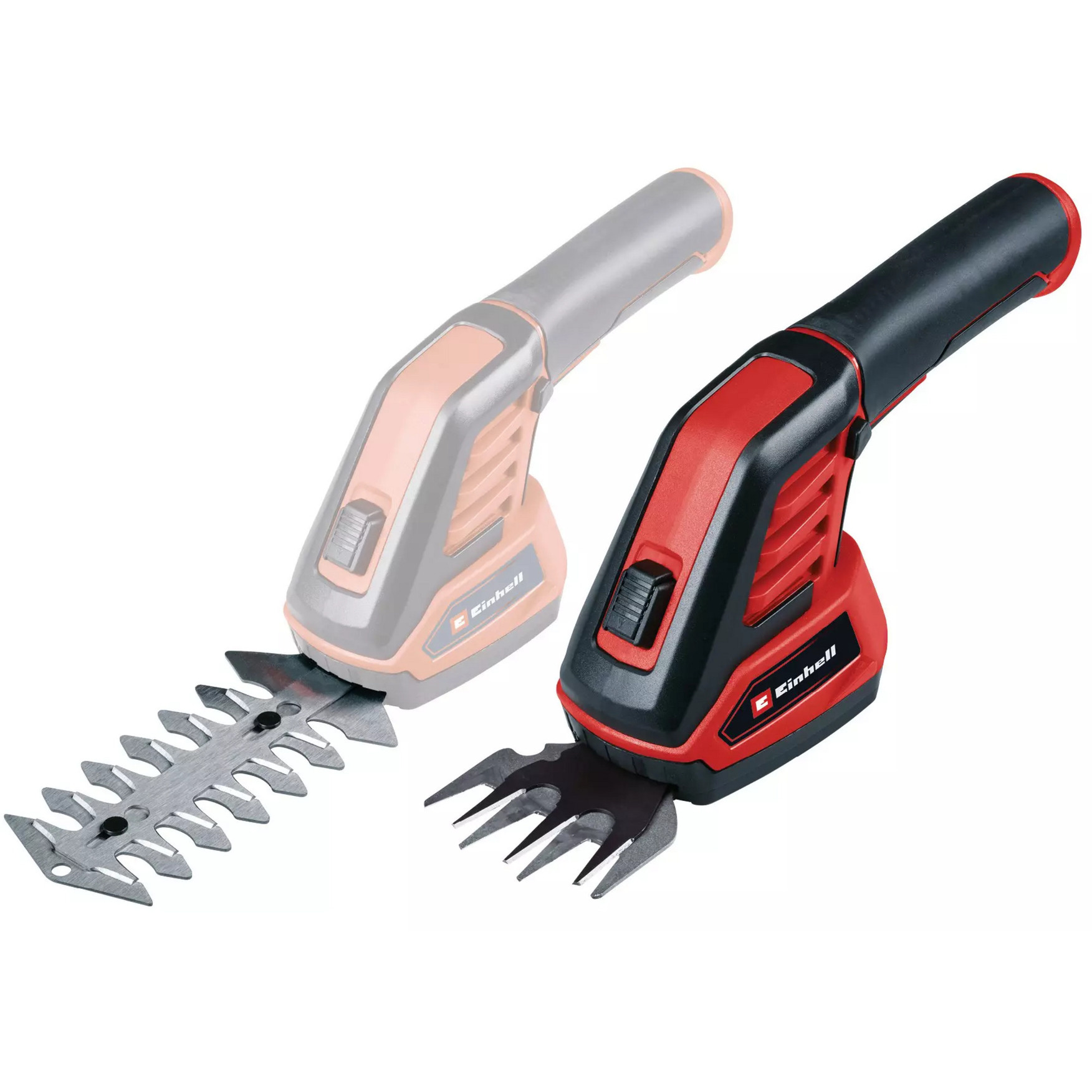 EINHELL Akku-Grasschere/ -Strauchschere GC-CG 3,6/70 Li WT schwarz/rot, Li-Ionen Akku 2,0Ah
