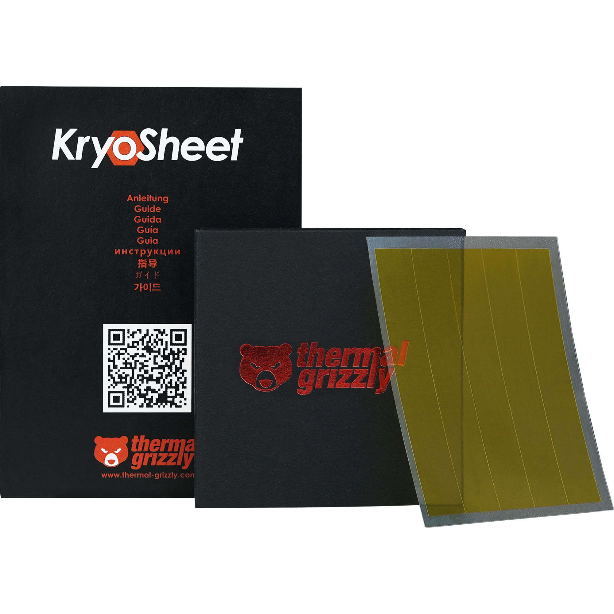 Thermal Grizzly KryoSheet 44x37 mm, Wärmeleitpads anthrazit