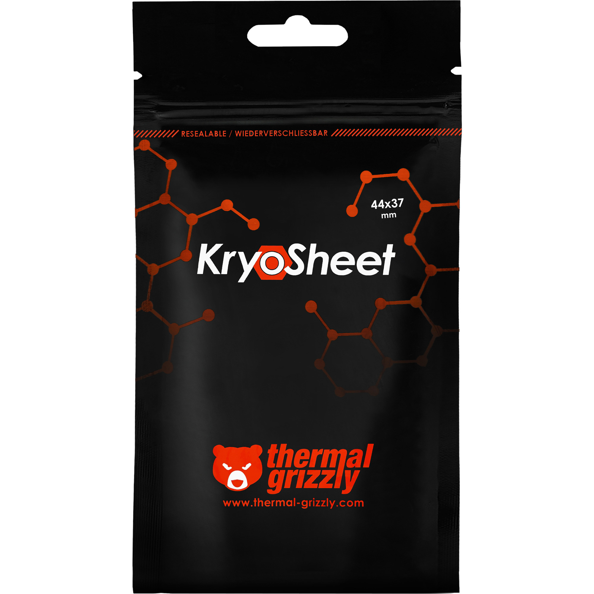 Thermal Grizzly KryoSheet 44x37 mm, Wärmeleitpads anthrazit