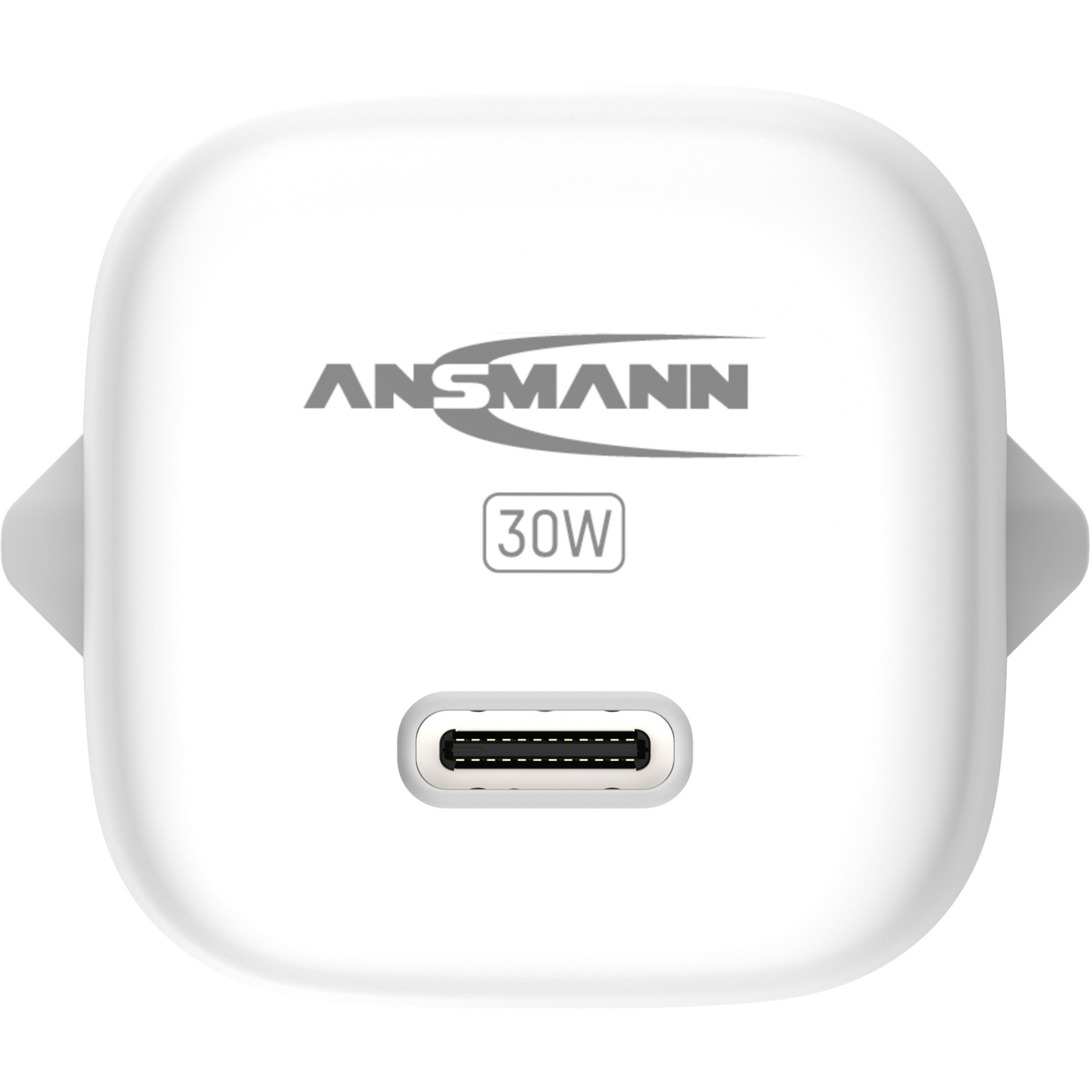 Ansmann Home Charger HC130PD-mini, 30 Watt, Ladegerät weiß, 1x USB-C, GaN, PowerDelivery, Multisafe-Technologie