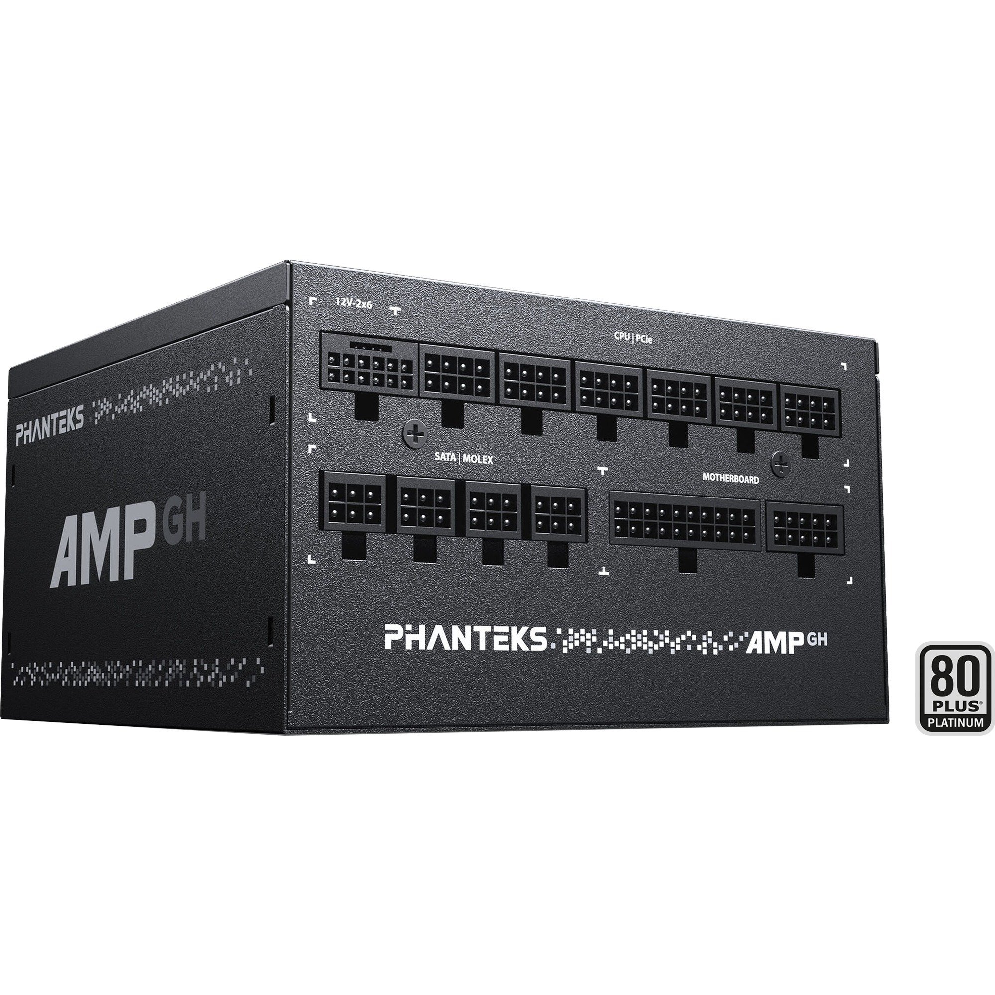Phanteks AMP GH 1000W ATX3.1 Black, PC-Netzteil schwarz, 1x 12-Pin High Power GPU, 3x PCIe, Kabelmanagement, 1000 Watt