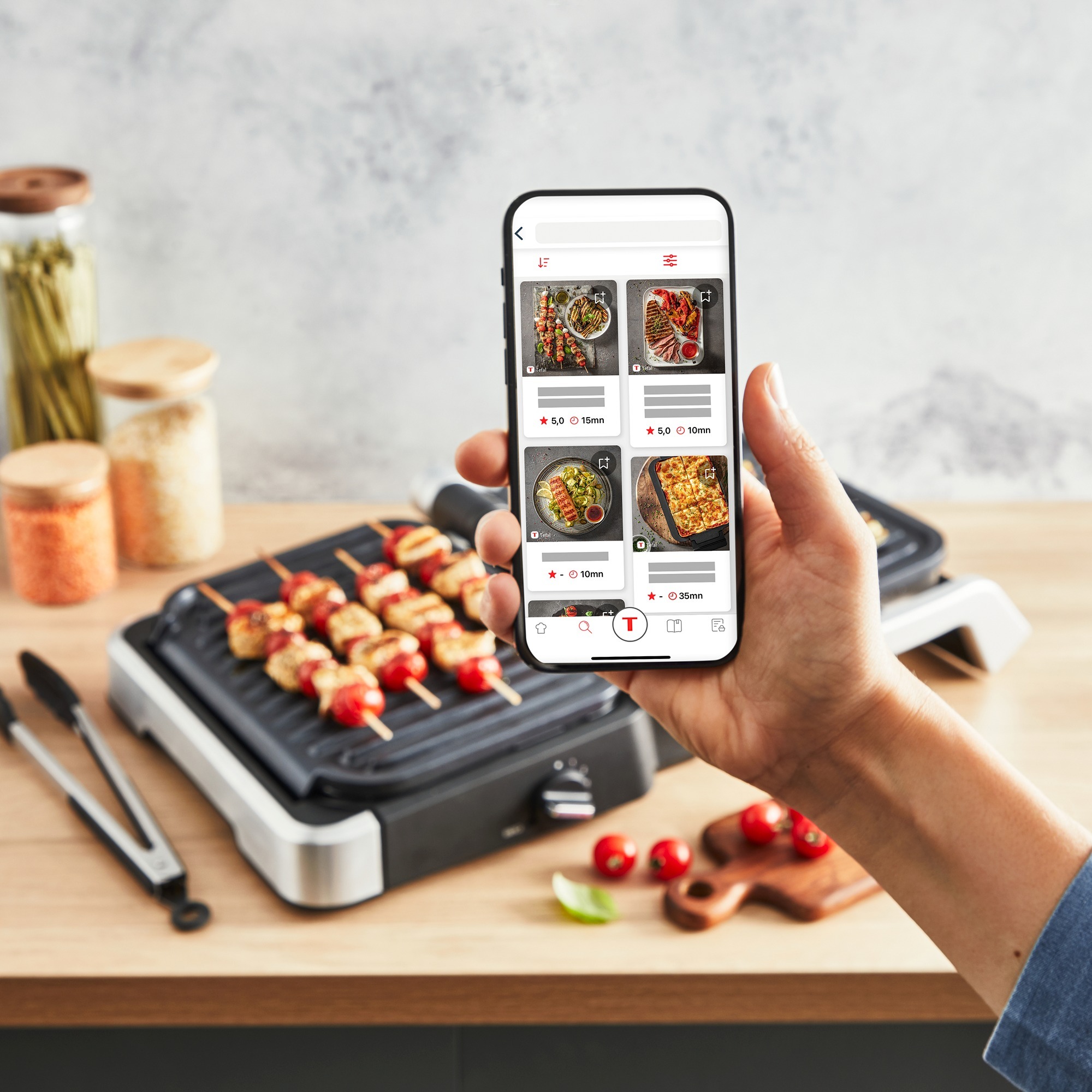 Tefal OptiGrill 4in1 GC774D, Kontaktgrill edelstahl, 2.100 Watt, mit Backschale