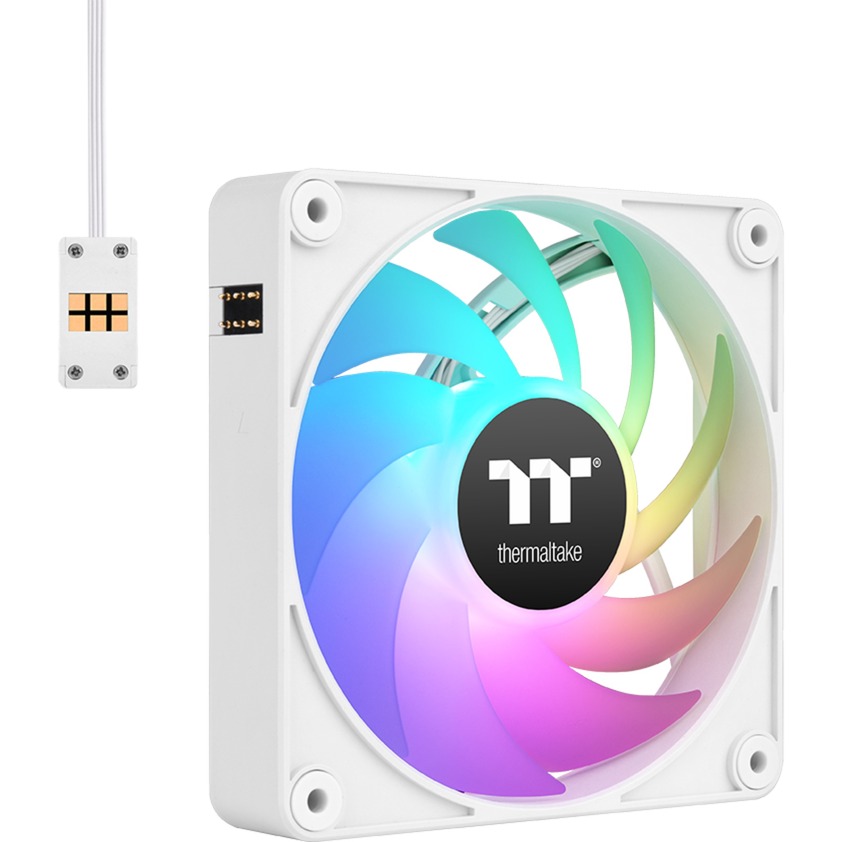 Thermaltake CT120 EX ARGB Sync PC Cooling Fan, Gehäuselüfter weiß, 3er Pack, 120 mm