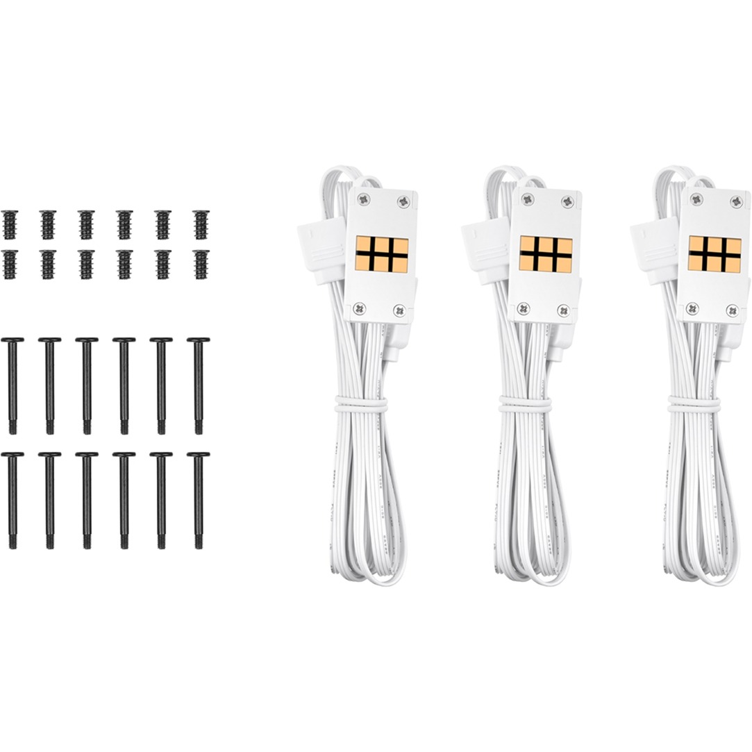 Thermaltake CT120 EX ARGB Sync PC Cooling Fan, Gehäuselüfter weiß, 3er Pack, 120 mm