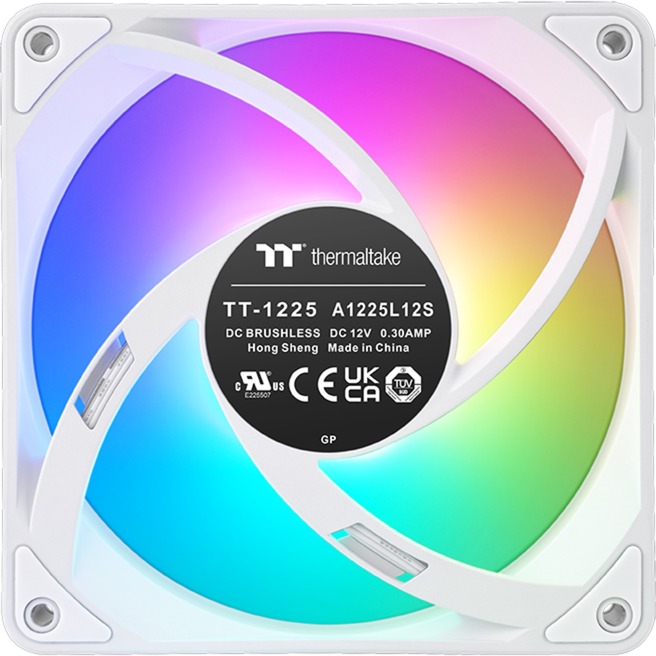 Thermaltake CT120 EX ARGB Sync PC Cooling Fan, Gehäuselüfter weiß, 3er Pack, 120 mm
