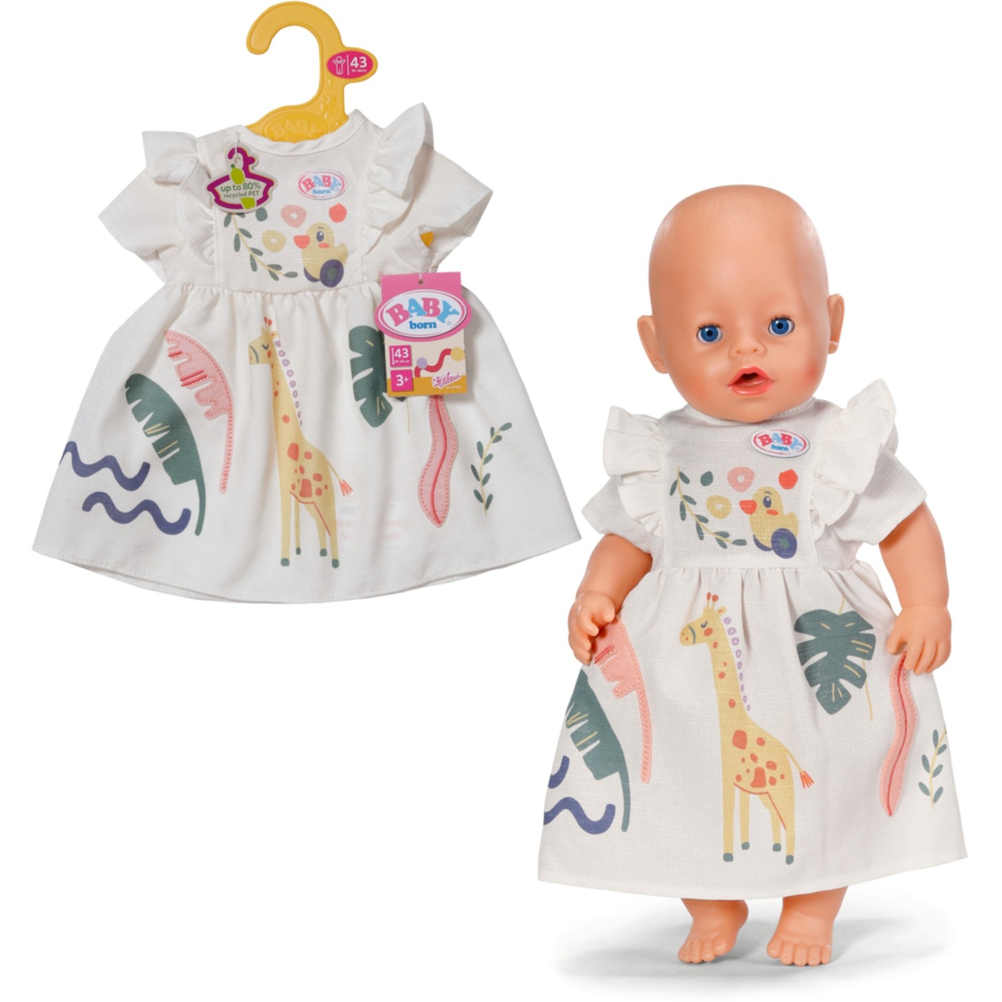 ZAPF Creation BABY born® Kleid Giraffe 43cm, Puppenzubehör