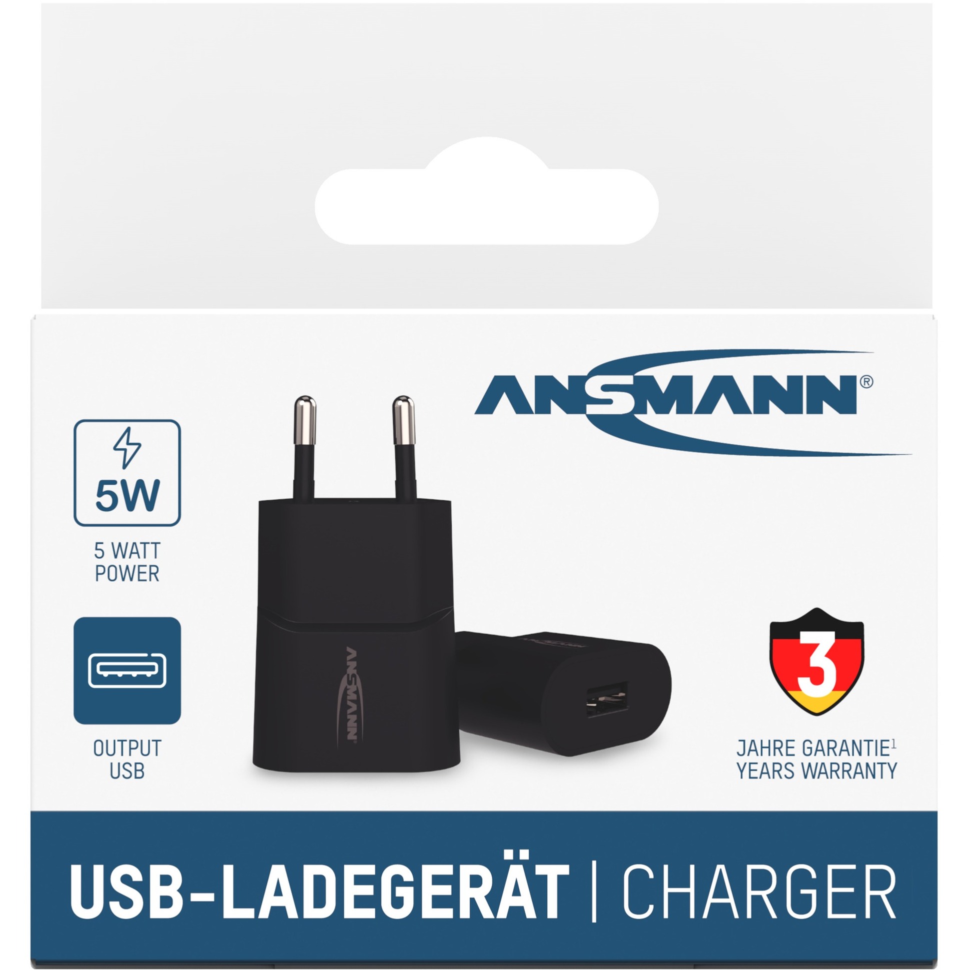 Ansmann Home Charger HC105, Ladegerät schwarz, intelligente Ladesteuerung, Multisafe-Technologie