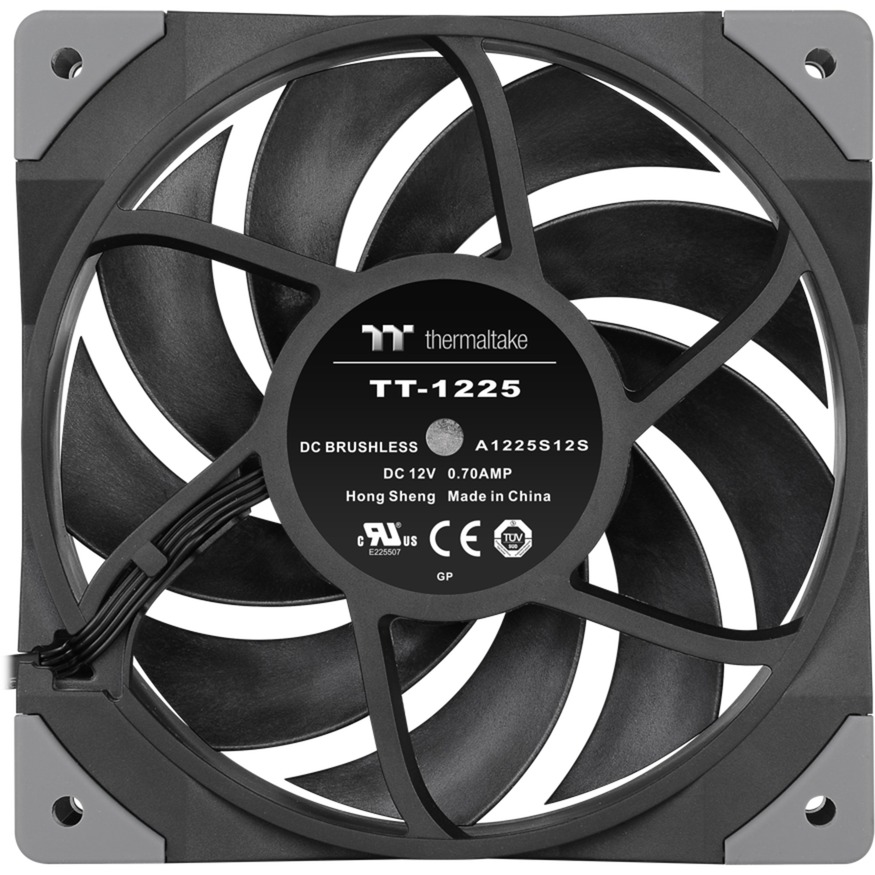 Thermaltake TOUGHFAN 12 Radiator Fan 120x120x25, Gehäuselüfter schwarz, 2er Pack, 120 mm