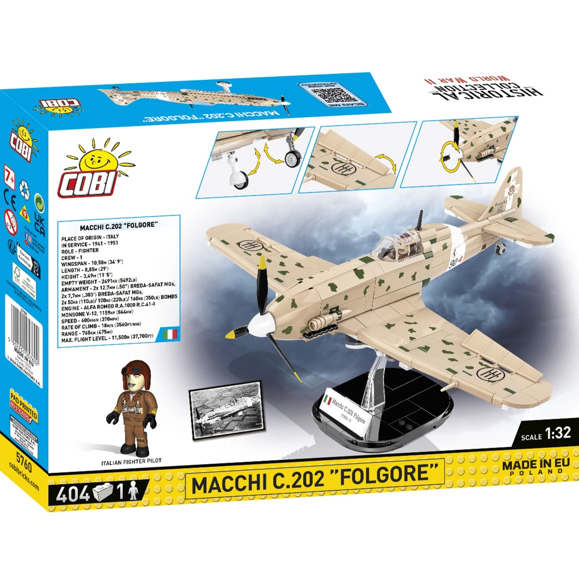 COBI Macchi C.202 "Folgore", Konstruktionsspielzeug