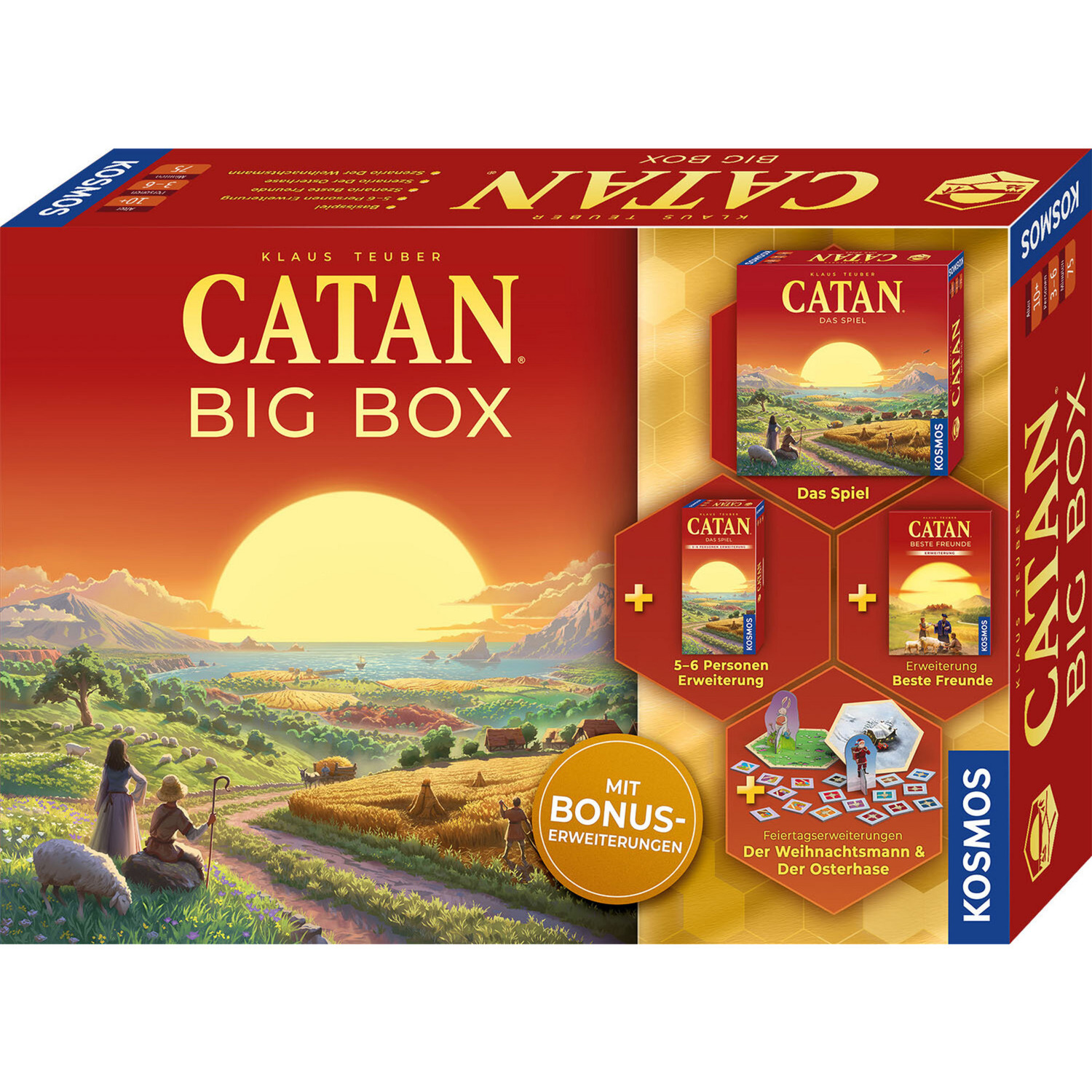Kosmos Catan - Tesori, Draghi Ed Esploratori, Gioco Da Tavolo, Espansione, 683405 - 4