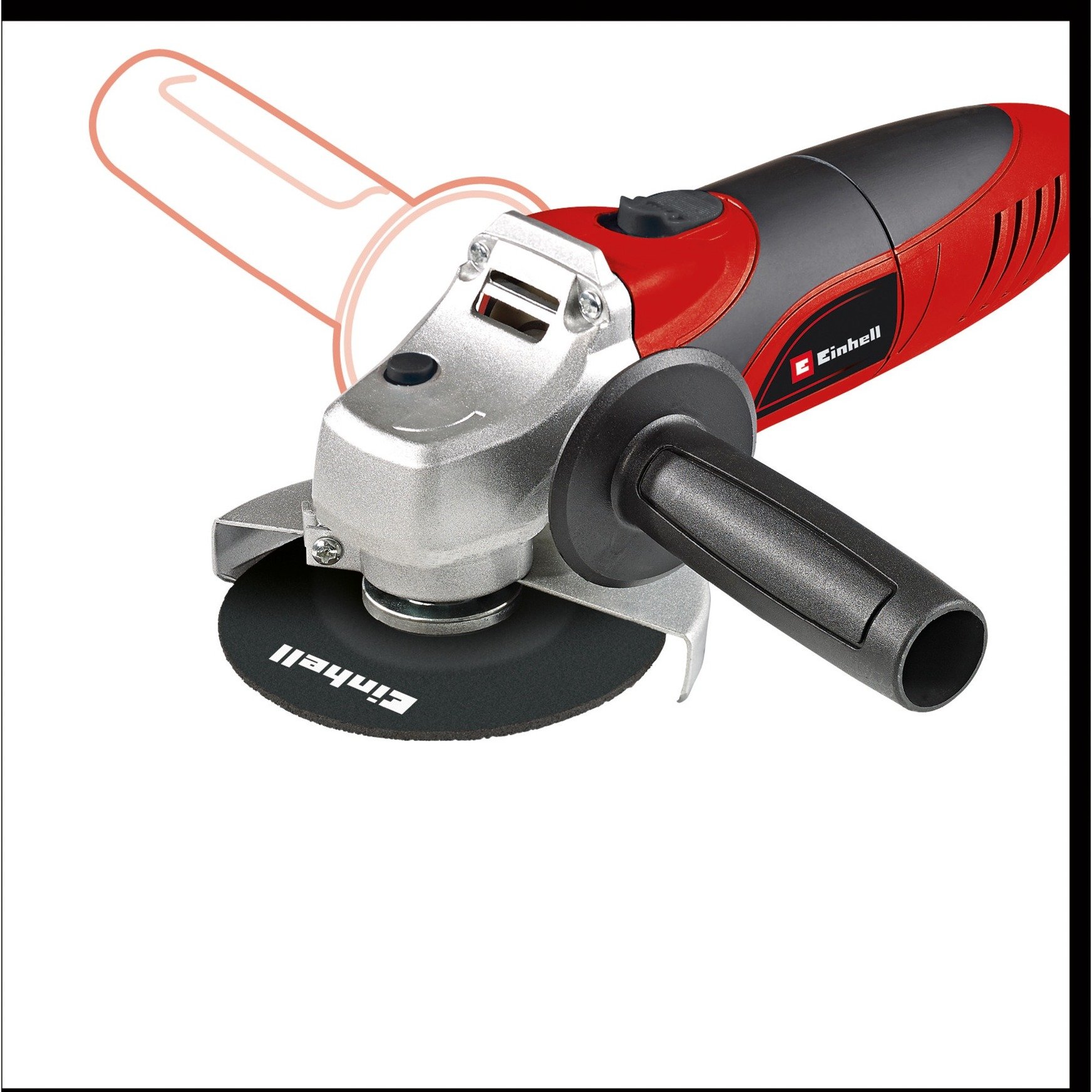 EINHELL Winkelschleifer TC-AG 125 rot/schwarz, 850 Watt
