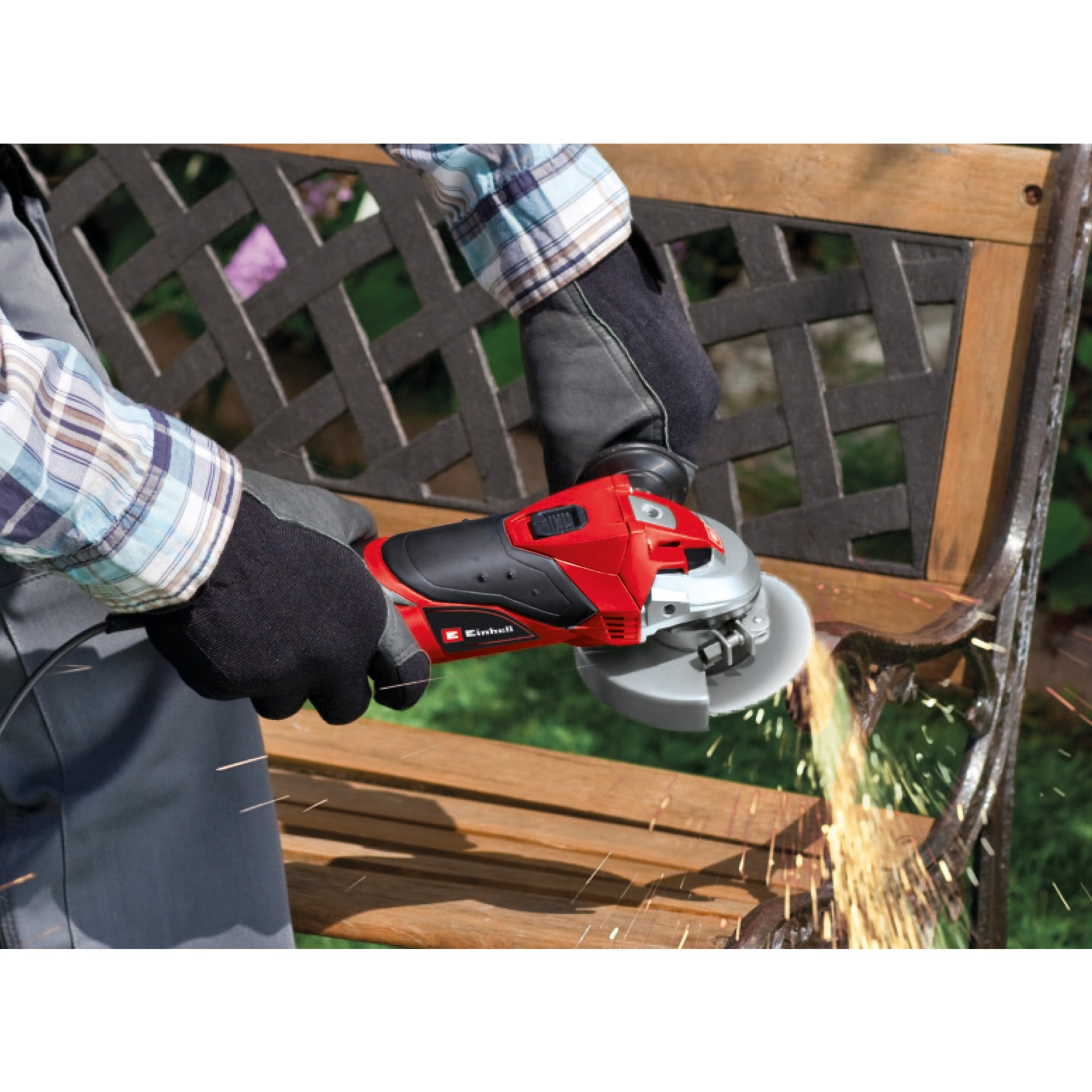 EINHELL Winkelschleifer TC-AG 125 rot/schwarz, 850 Watt