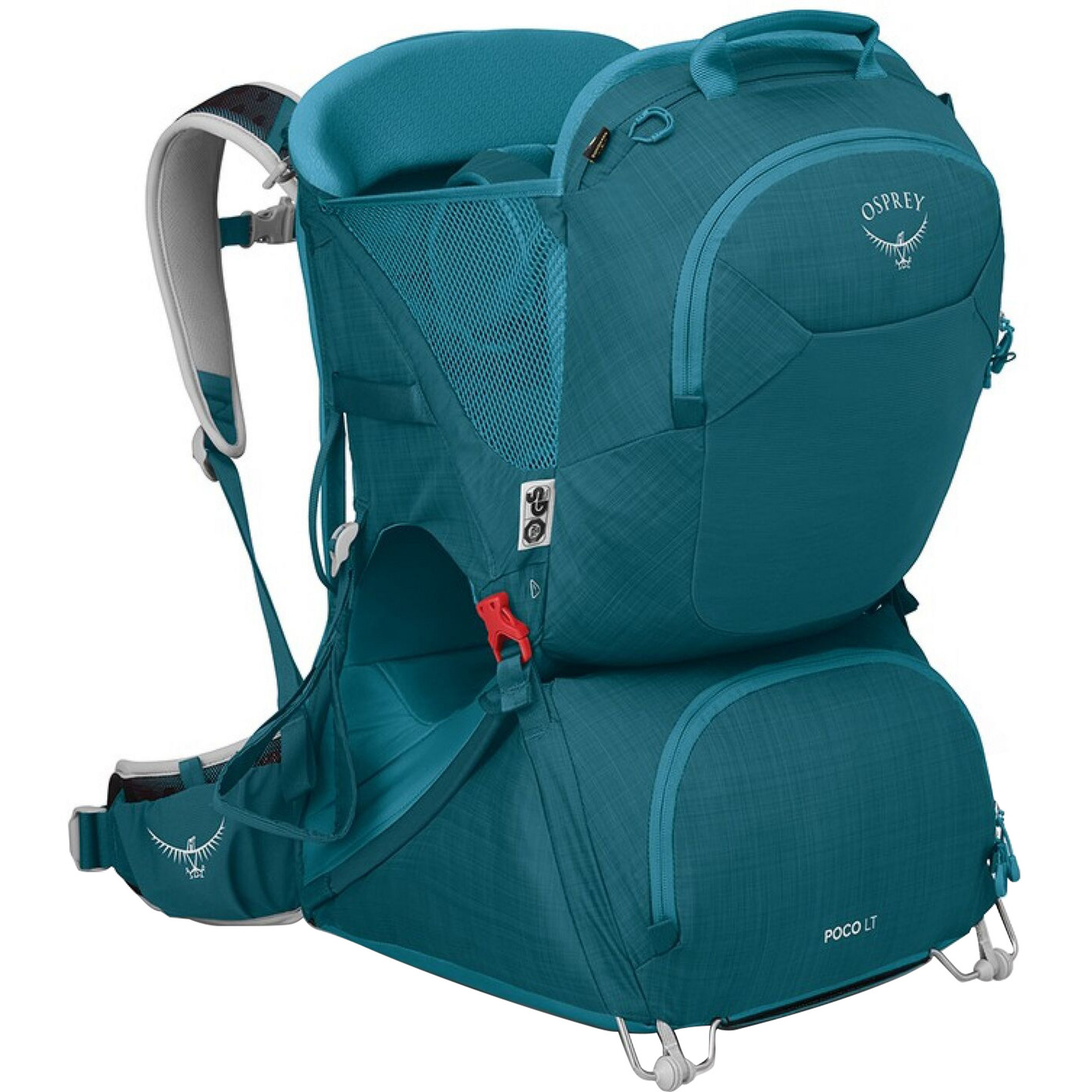 Osprey Poco LT , Rucksack türkis, Kindertrage