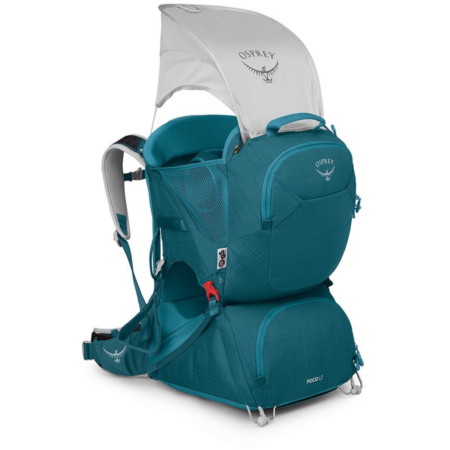 Osprey Poco LT , Rucksack türkis, Kindertrage