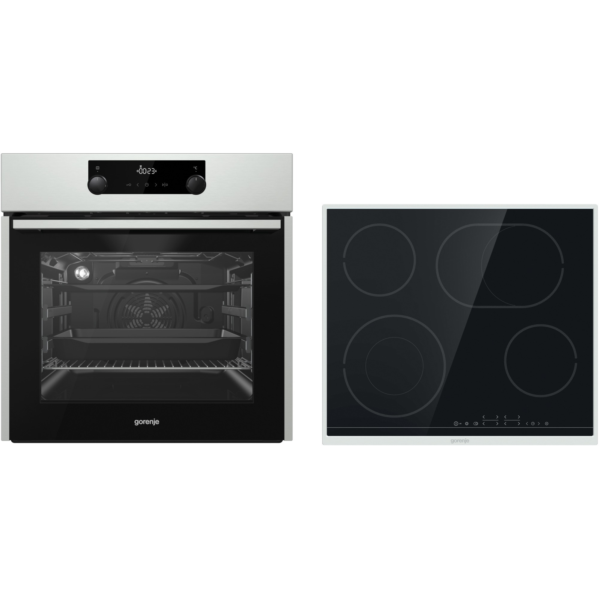 Gorenje Hot Chili BO Umluft HiLight Backofen-Set edelstahl