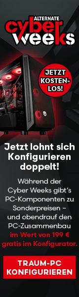 ALTERNATE Cyber Weeks - kostenlose Baupauschale