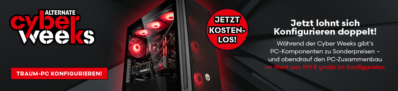 ALTERNATE Cyber Weeks - kostenlose Baupauschale